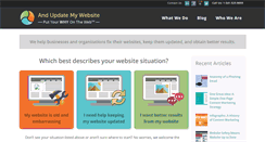 Desktop Screenshot of andupdatemywebsite.com